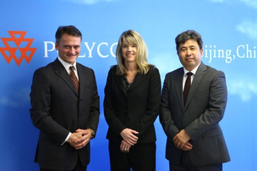 Polycom̫^(q)ձȺޅ^(q)Hansjoerg Wagner (һ)PolycomȫNۈ(zh)иTracey Newell()PolycomЇ^(q)(jng)(һ)